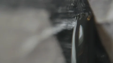 Paintbrush applied on wall Stock Footage 87805640