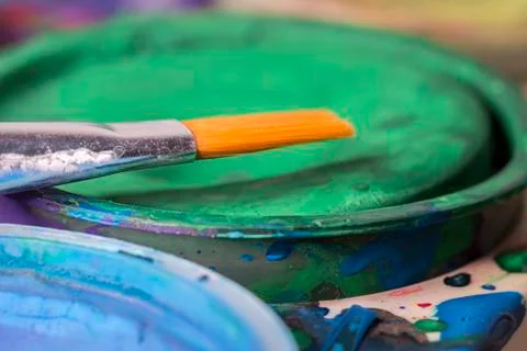 Paintbrush Close Up Foto stock