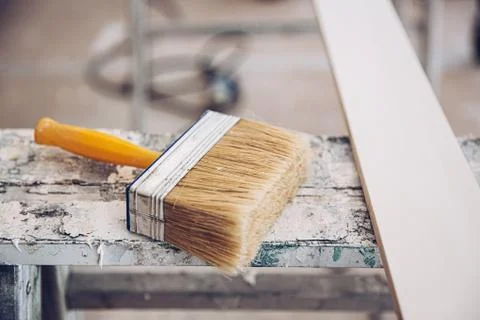 Paintbrush - Construction Site Foto stock