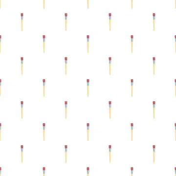 Paintbrush drawing creative art seamless pattern background Stock Illustration