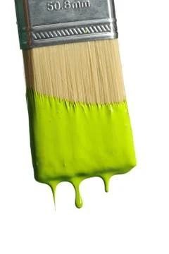 Paintbrush Dripping Paint Stock Photos