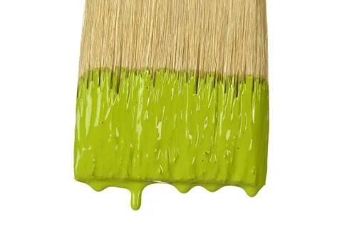 Paintbrush Dripping Paint Stock Photos