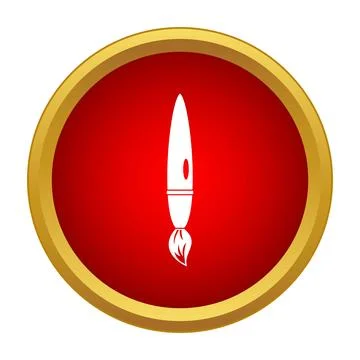 Paintbrush icon for art creativity and painting Stockillustratie