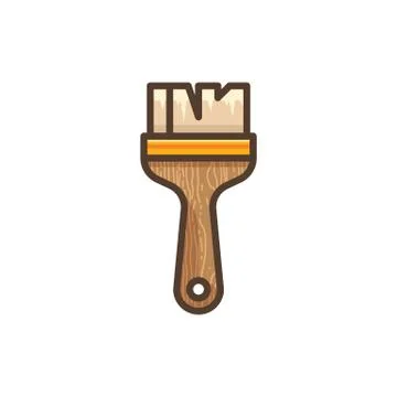Paintbrush icon Illustration