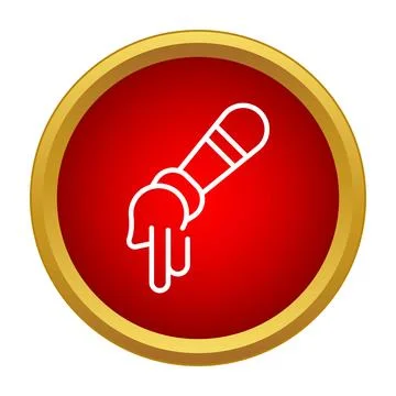 Paintbrush icon with paint dripping for creativity 스톡 일러스트