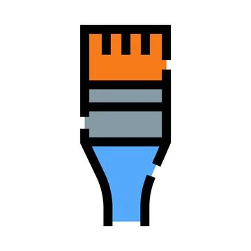 Paintbrush icon symbolizing creativity, art, and design Stock Illustration