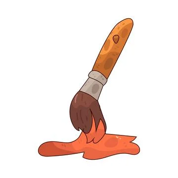 Paintbrush illustration Stock Illustration