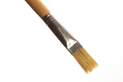 Paintbrush isolated on white background Stock Photos