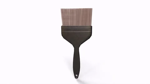 Paintbrush object rotating loop Stock Footage 173342590