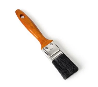 Paintbrush over white background Stock Photos