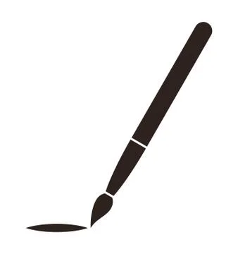 Paintbrush symbol Stock Illustration