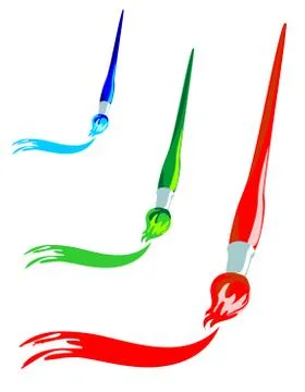 Paintbrushes Stock Illustration