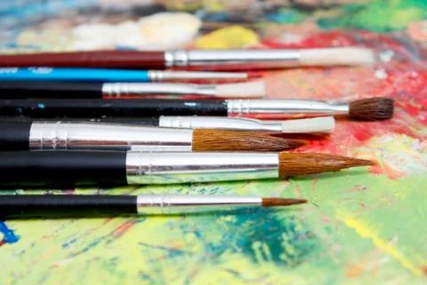 Paintbrushes Foto stock