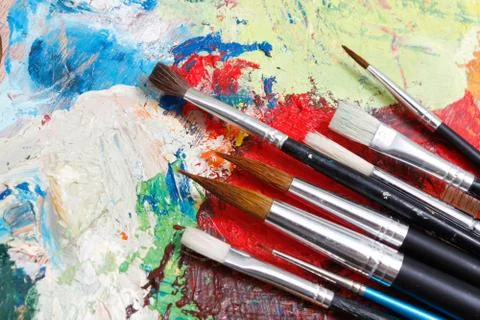Paintbrushes Stock Photos
