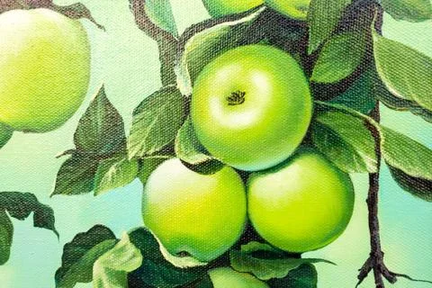 Painted Apples Stock Photos