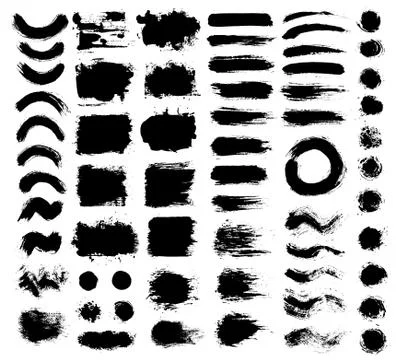 Painted Backgrounds Brush Strokes Stock Illustration