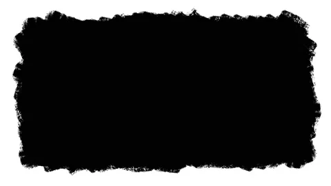 Painted black canvas isolated on a white background, stop motion animation Vídeo Stock 144335064