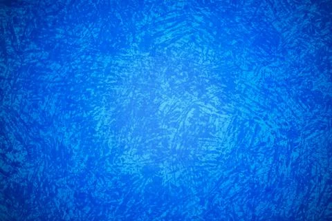 Painted blue scratched texture wall background. Stock Photos