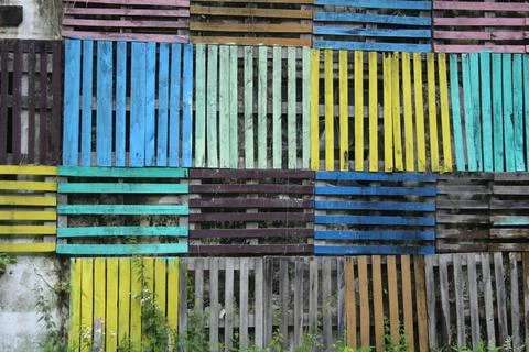 Painted boards Stock Photos