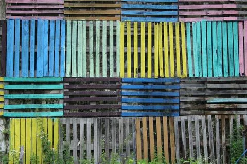 Painted boards Stock Photos