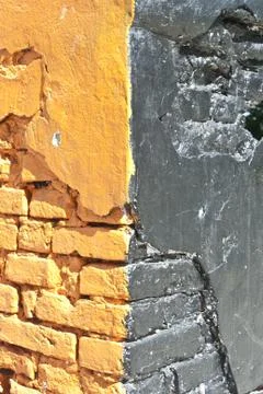 Painted brick wall as background Foto stock