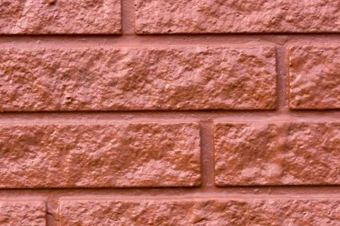 Painted Brick Wall Close Up Stock Photos
