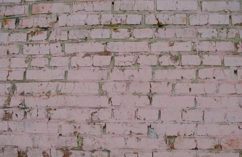 Painted brick wall Stock Photos