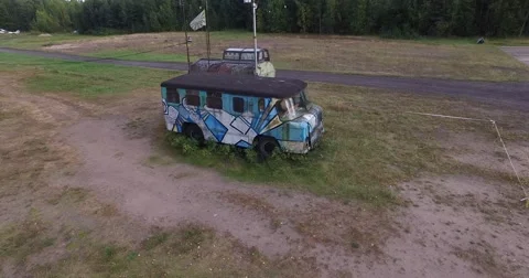 Painted Camper Van 動画素材 61859847