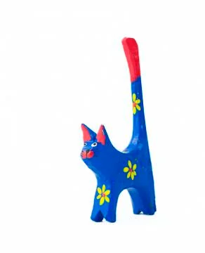 Painted cat Stock Photos