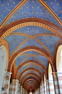 Painted ceiling 库存照片