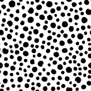 Painted Chaotic Dots Pattern Stock Illustration