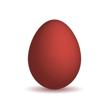 Painted chicken egg. Isolate on a white background. Happy easter. Vector. Stock Illustration