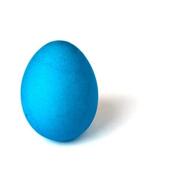 Painted chicken eggs isolated on white background. Stock Illustration