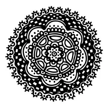 Painted circle Stock Illustration