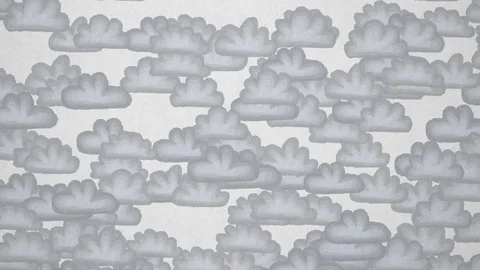 Painted Clouds Seamless Loop. 4K, 60fps Stock Footage 89122705