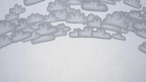 Painted Clouds Seamless Loop. 4K, 60fps Stock Footage 89130993