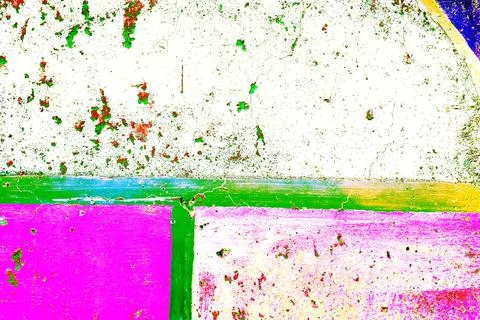 Painted concrete wall. Abstract background. Bright strokes of greasy paint... Stock Photos