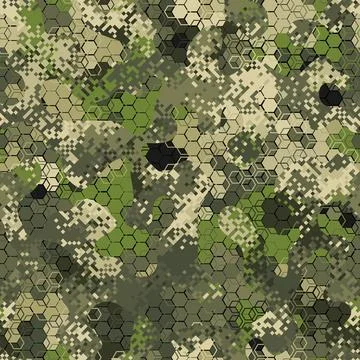 Painted cover training repetitive texture. Warrior vector seamless pattern. Stock Illustration