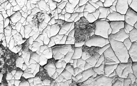 Painted cracked wall texture Stock Photos