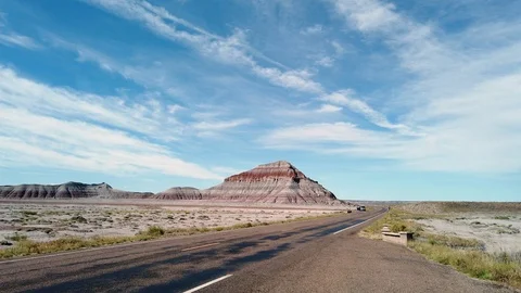Painted Desert panning from right to left Video stock 110919073