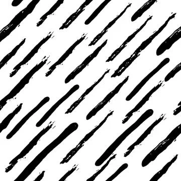 Painted Diagonal Pattern from Brush Strokes Stock Illustration