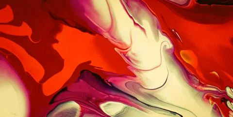 Painted Dreamscape Infused with an Array of Colors and Abstract Forms Stock Illustration