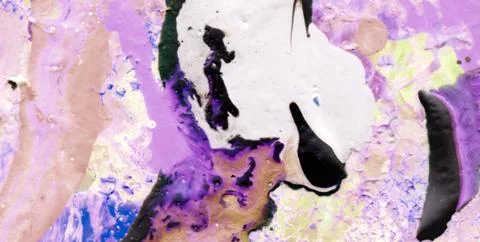 Painted Dreamscape Infused with an Array of Colors and Abstract Forms Stock Illustration