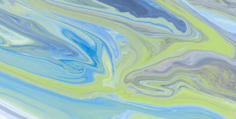 Painted Dreamscape Infused with an Array of Colors and Abstract Forms Stock Illustration