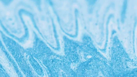 Painted drip colored ink abstract blue glitter Stock Footage 278439251