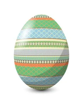 Painted Easter egg 스톡 일러스트