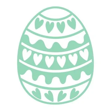 Painted Easter egg illustration イラスト素材
