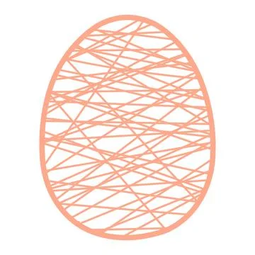 Painted Easter egg illustration イラスト素材