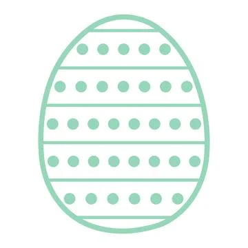 Painted Easter egg illustration イラスト素材
