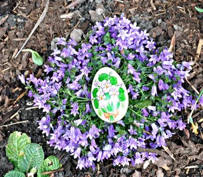 Painted Easter egg Stock Photos